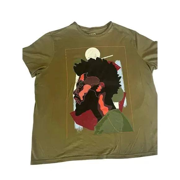 Black History Month T-shirt XXL green graphic design - Picture 1 of 5